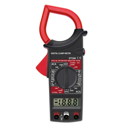 ANENG DT266 Multimètre de pince de haute précision automatique avec sonnerie (rouge) SA001B633-07