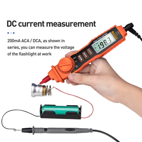 ANENG A3002 Multimètre intelligent de type haute précision de type stylo multi-fonction (orange) SA401A1055-07