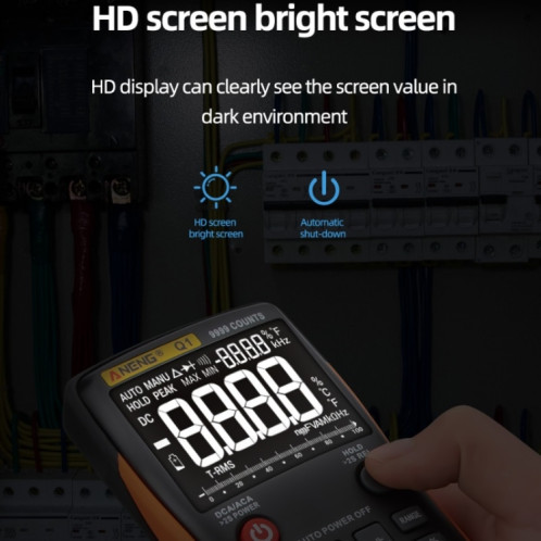 Aneng an-Q1 multimètre numérique intelligent de haute précision de haute précision, spécification: standard (orange) SA401A141-07