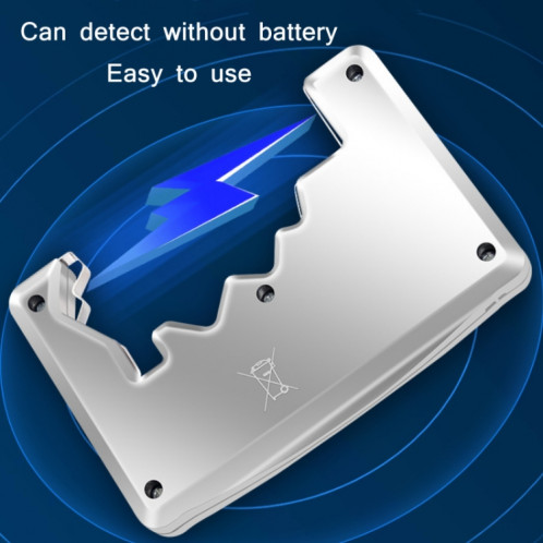 Détecteur de tension de la batterie ANENG 1.5V / 9V (argent) SA801A149-06