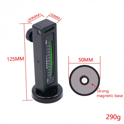 Niveau magnétique de positionnement à quatre roues automobile (noir) SH101A645-07