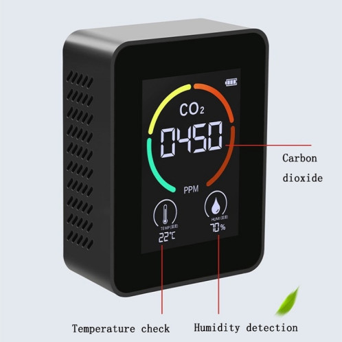 Température Humidité Afficher le détecteur de qualité de la qualité du dioxyde de carbone du dioxyde de carbone (blanc à semi-conducteur) SH401A958-07
