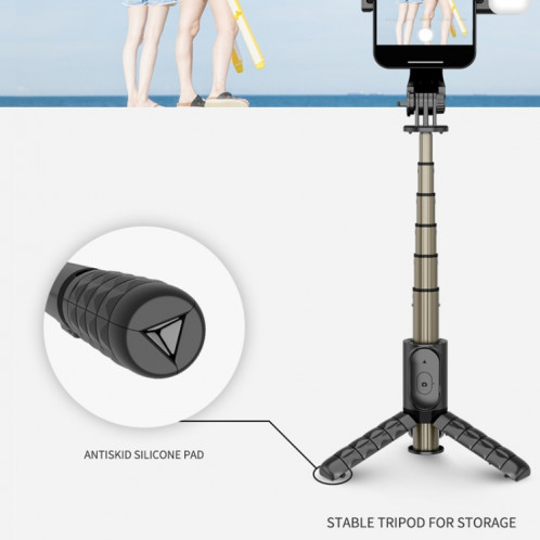 Mini Selfie Stick Integrate Multifonctionnel Bluetooth Selfie, Spécifications: Q10 68cm sans remplissage de lumière SH30041649-07