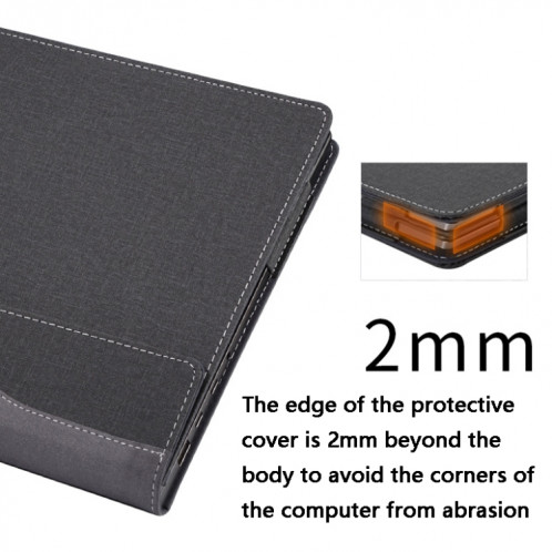 Protection de protection des ordinateurs portables en cuir PU pour HP Spectre X360 15-EB (Rouge de vin) SH401C1820-07