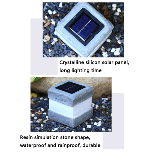Lumières paysagères en pierre de simulation solaire extérieure (lumière chaude) SH001A924-06