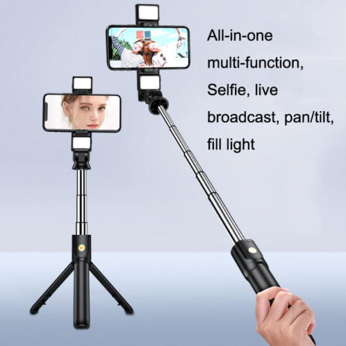 K12D Live Beauty Bluetooth Tripode Selfie Stick (Black) SH801A1931-06