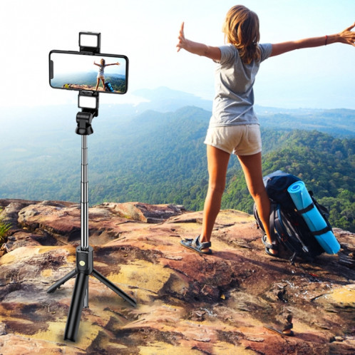 K12D Live Beauty Bluetooth Tripode Selfie Stick (Black) SH801A1931-06