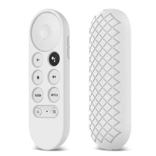 2 coquille de protection en silicone PCS pour la télécommande Google Chromecast 2020 (Blanc) SH701A1693-07