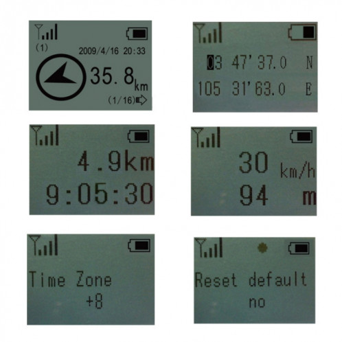 KH-12 Mini localisateur GPS Compas d'escalade en extérieur (65x52x21mm) SH301A1513-06