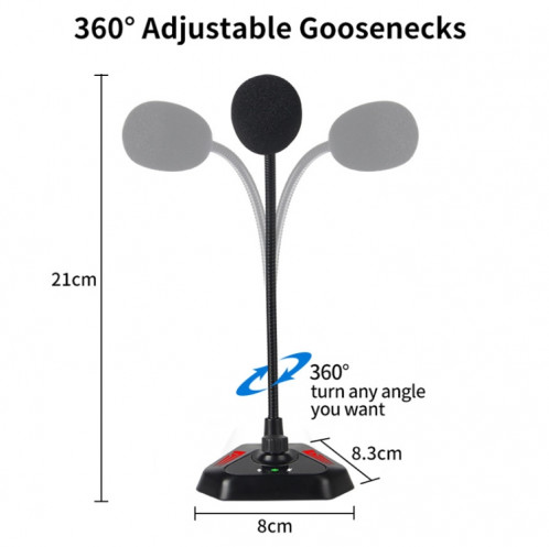 Mi520 ordinateur de bureau Condenseur Condenseur Microphone Version USB avec lampe respiratoire RVB SH29031219-07