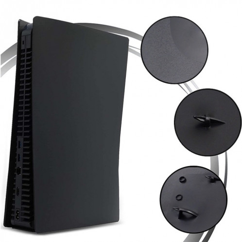 Accessoires de jeu hôte Version CD-ROM Version Coquille de rechange Coquille de protection pour PS5 (Midnight Black) SH301A1708-07