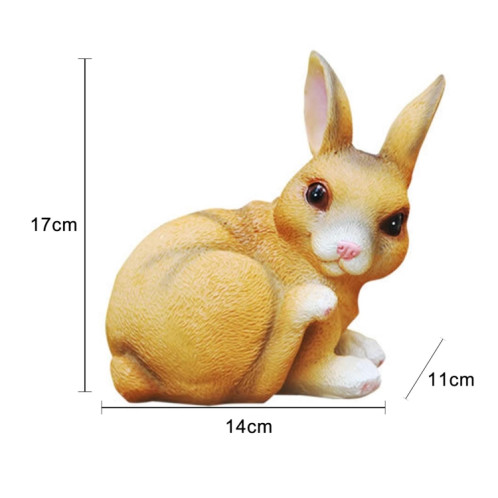 HSR001 Lumière de pelouse de résine d'animaux solaire extérieure (lapin) SH401B1470-07