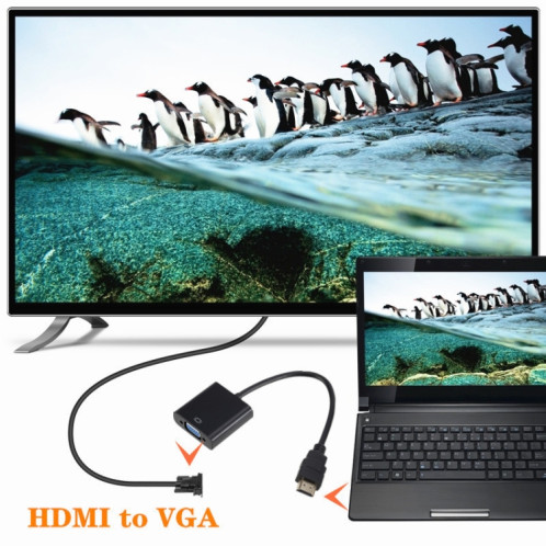 ZHQ007 HD 1080P HDMI au convertisseur VGA (blanc) SH701A608-06