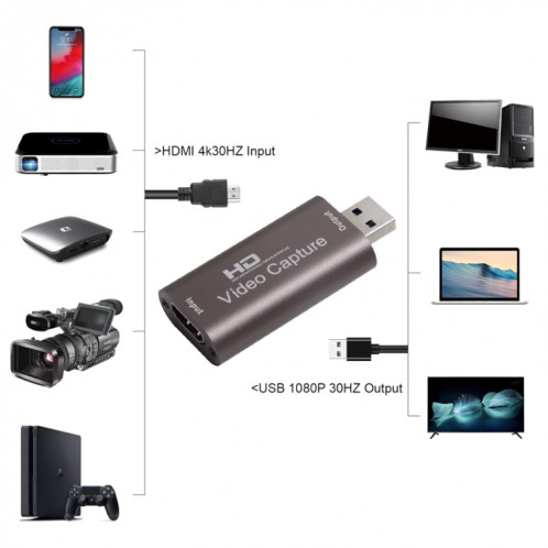 CJK013 Carte de capture vidéo Coffret Enregistrement en direct Adaptateur de capture vidéo SH8869241-07