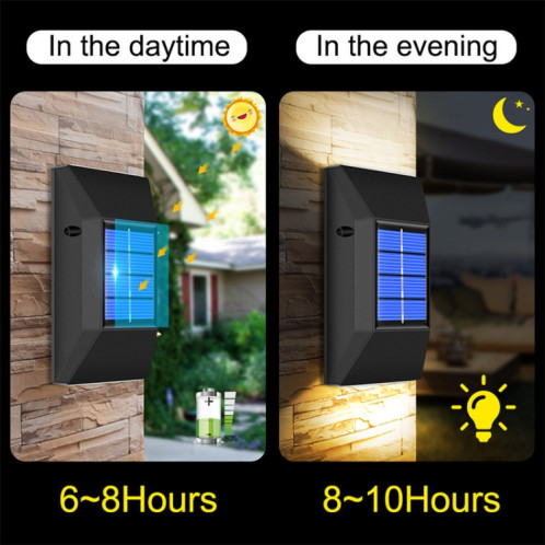 Lumière de mur solaire imperméable décorative extérieure, Spec: 6 LED de la lumière chaude SH7101599-07