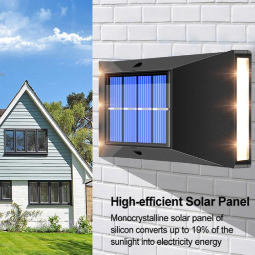 Lumière de mur solaire imperméable décorative extérieure, Spec: 6 LED de la lumière chaude SH7101599-07