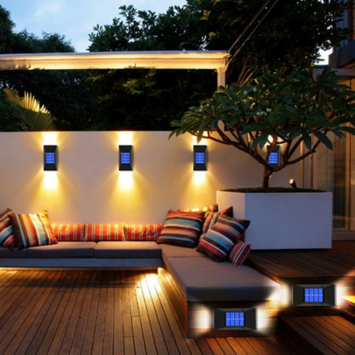 Lumière de mur solaire imperméable décorative extérieure, Spec: 6 LED de la lumière chaude SH7101599-07