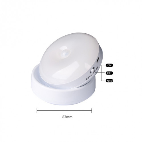 Lampe de détection infrarouge de corps de cuisine DMK-6PL-6PL, Style: Totation de la batterie (lumière blanche) SH802A1423-07