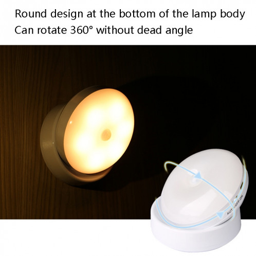 Lampe de détection infrarouge de corps de cuisine DMK-6PL-6PL, Style: Totation de la batterie (lumière blanche) SH802A1423-07