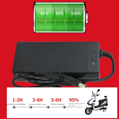 Chargeur de batterie au lithium de scooter 42V 1.2A, bouchon Au SH8103509-04