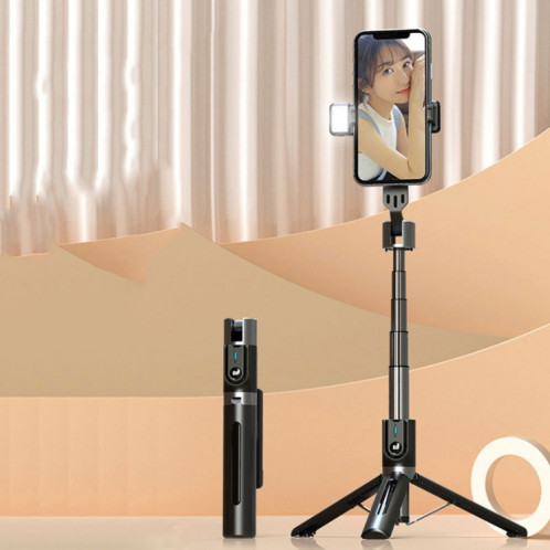 Trépied de téléphonie mobile Bluetooth Télécommande Live Selfie Stick, Spécifications: P96D Single Light SH93021177-07