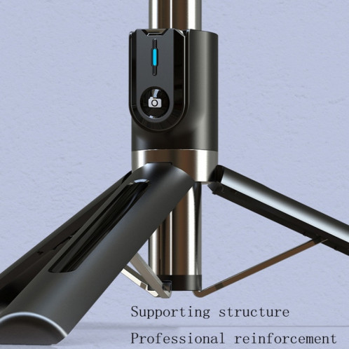Trépied de téléphone portable Bluetooth Télécommande Live Selfie Stick, Spécifications: P96D2 Double Light SH9303837-07