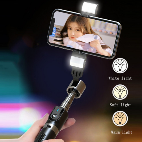 Trépied de téléphone portable Bluetooth Télécommande Live Selfie Stick, Spécifications: P96D2 Double Light SH9303837-07