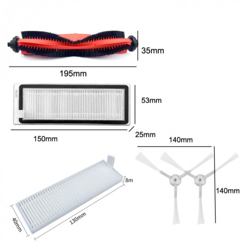 1 Définir des accessoires de robot balayant pour mijia g1 SH01021407-05
