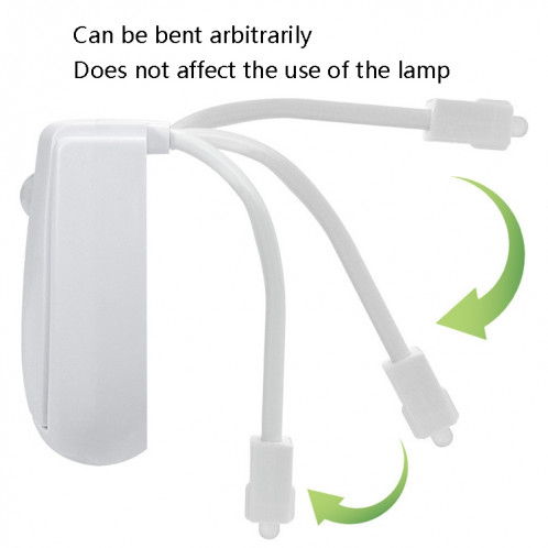 Suspendre la lumière de toilette à LED intelligente Lumière d'induction du corps humain automatique (RVB Multicolor) SH801A1084-07