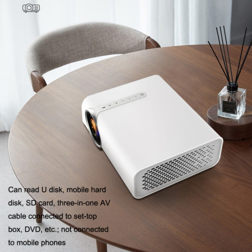 YG530 HOME HOME LED petit projecteur HD 1080P, Spécifications: US Plug (Blanc) SH701A883-07