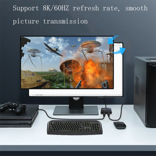 F0301 HDMI 2.1 Switchers à deux voies PS5 PS5 DÉDIÉ SWITCHER haute définition en deux SH9031462-07