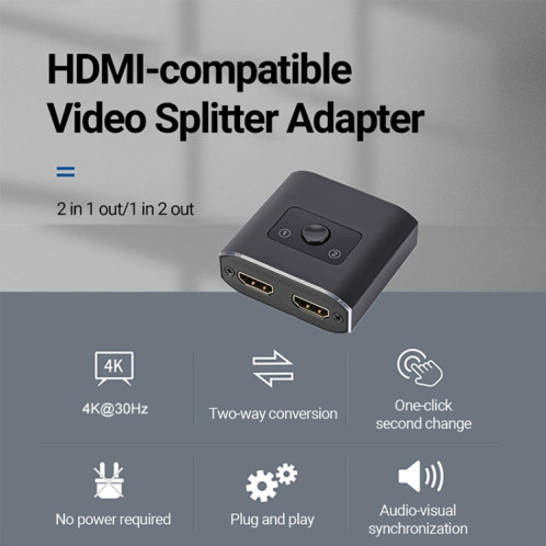 2 à 1 interrupteur HD HDMI HD SH9037341-07