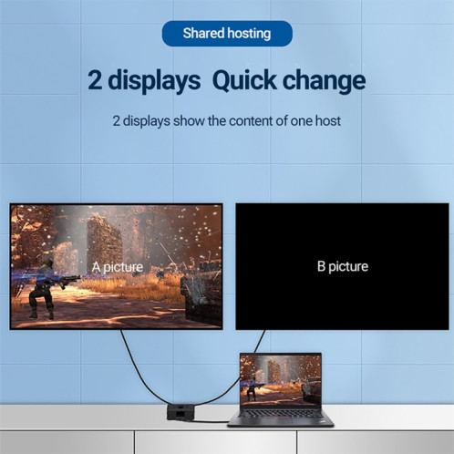 2 à 1 interrupteur HD HDMI HD SH9037341-07