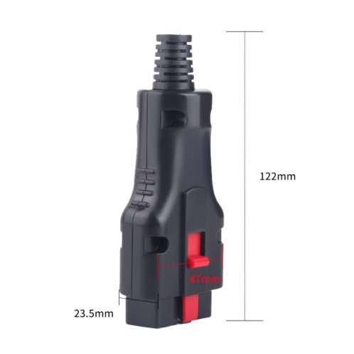 Connecteur d'interface de diagnostic d'OBD en plaqué or automobile SH9052879-07