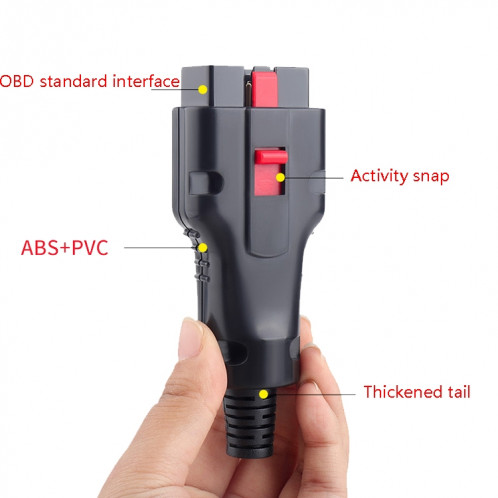 Connecteur d'interface de diagnostic d'OBD en plaqué or automobile SH9052879-07