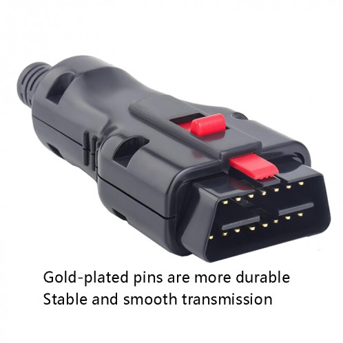 Connecteur d'interface de diagnostic d'OBD en plaqué or automobile SH9052879-07