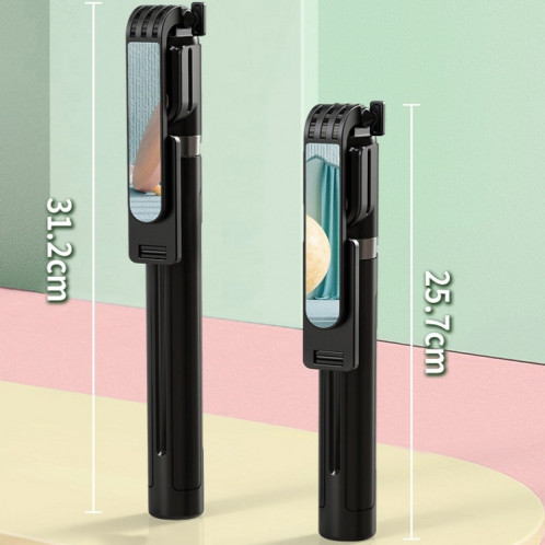 Bâton Selfie Bluetooth intégré P80 1,33 m avec miroir de maquillage télécommandé TIKTOK SH80011725-07