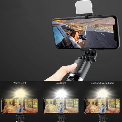 L03S Bluetooth Fill Trépied Trépied intégré Selfie Stick (Blanc) SH801B1581-07