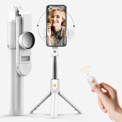 Téléphone mobile Bluetooth Selfie Stick Support Live Stick, Spécifications: K10S (avec remplissage blanc clair) SH37031665-07