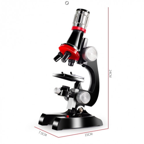 HD 1200 fois Microscope enfants jouets éducatifs (bleu clair) SH701C1215-07