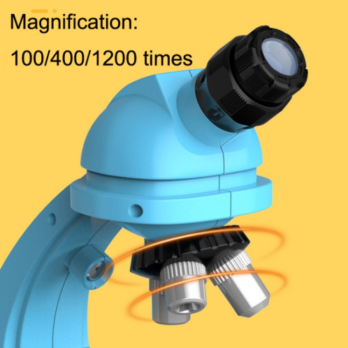 GB002 HD 1200 fois à angle grand angle microscope enfants jouets éducatifs (bleu) SH801A1040-07