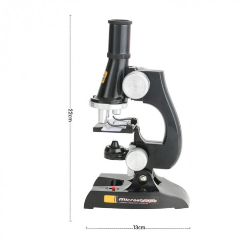 C2119 Enfants Education tôt HD 450x Microscope Toy (Noir) SH501A1078-07