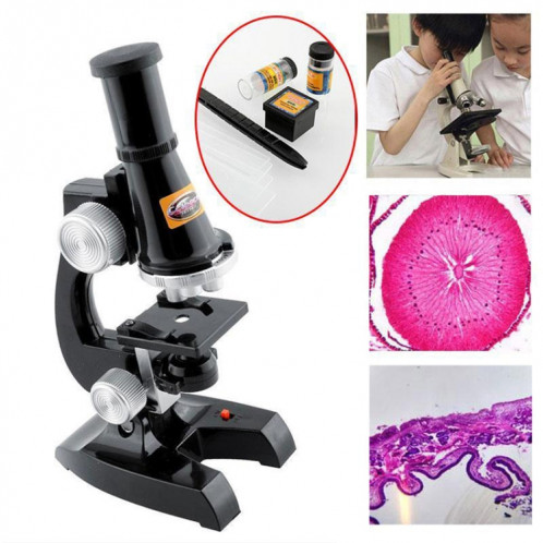 C2119 Enfants Education tôt HD 450x Microscope Toy (Noir) SH501A1078-07
