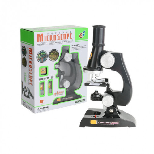 C2119 Enfants Education tôt HD 450x Microscope Toy (Noir) SH501A1078-07