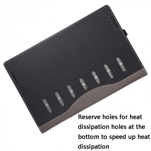 Étui de protection anti-chute en cuir pour ordinateur portable pour HP Envy X360 13-AG AR (gris foncé) SH201B1390-07