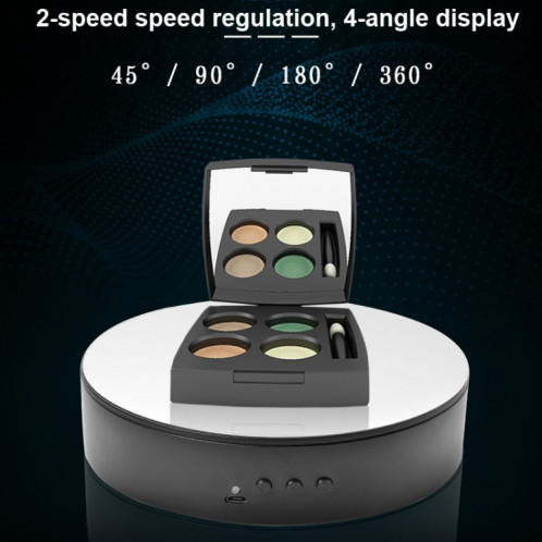 15cm Réglable Tableau d'affichage rotation de la vitesse de rotation rotative (velours noir) SH301D362-07