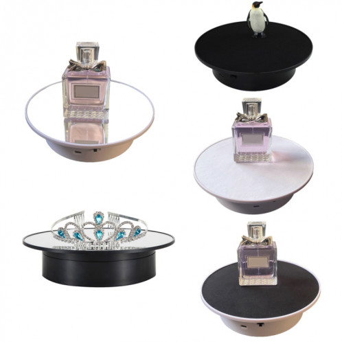 Stand de rotation de la puissance USB de 25 cm Puissance de prise de vue vidéo PLATEAUTABLE (Miroir noir) SH401A1663-07