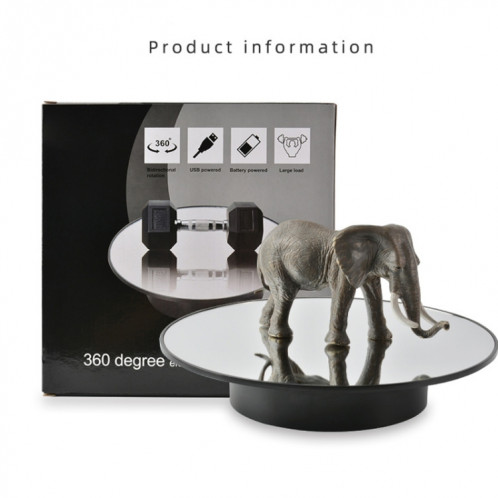 Puissance en rotation de la puissance USB de 25 cm Stand de prise de vue vidéo Propps Tournage (fond blanc dépoli) SH401G1431-07