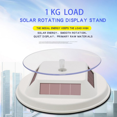 Sous-support d'affichage rotatif solaire 12 cm Tournage (blanc) SH501A1504-07