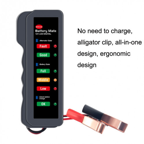 12V Automobile Testeur de batterie Instrument de diagnostic de défaut SH98401283-07